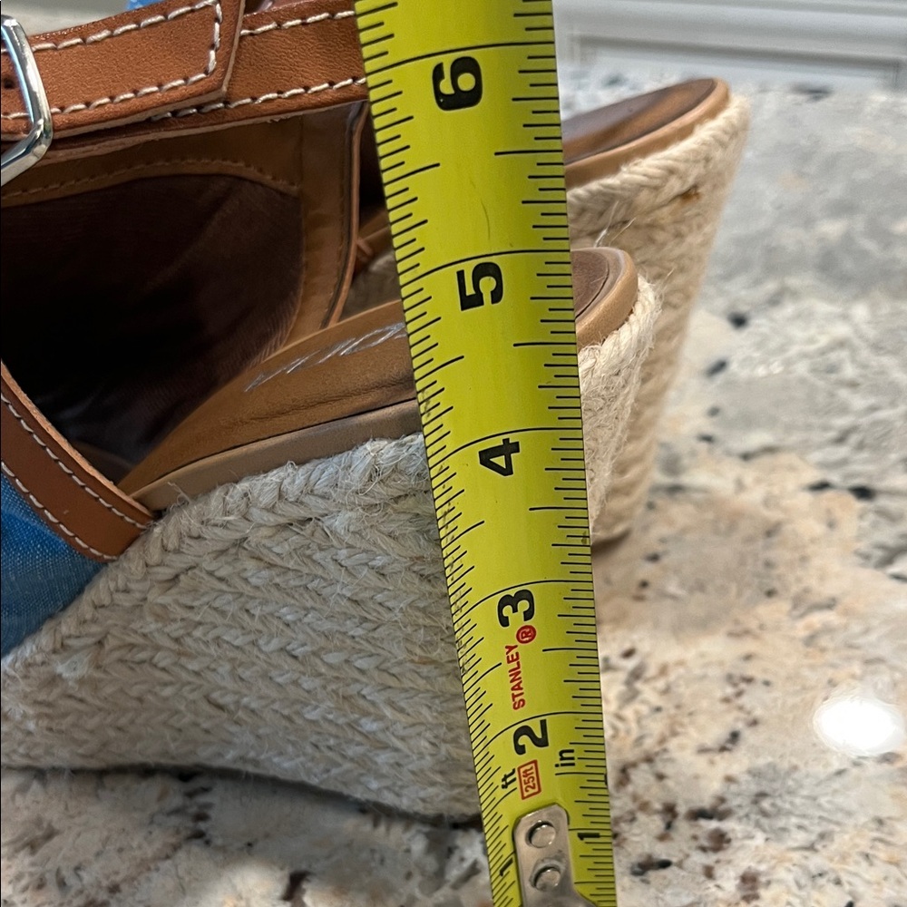 Soda Blue Espadrille Shoes with Adjustable Slingback - Picture 2 of 7